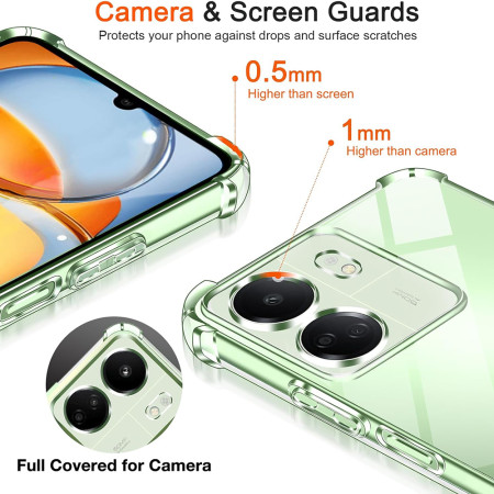 Husa Antisoc compatibila Xiaomi Redmi 13C 4G / Poco C65, PRO AirBag, Clear