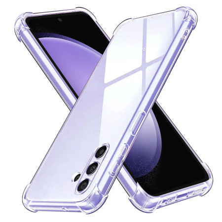Husa Antisoc compatibila Samsung Galaxy S23 FE, PRO AirBag, Clear