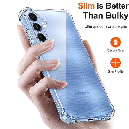 Husa Antisoc compatibila Samsung Galaxy A25 5G, PRO AirBag, Clear