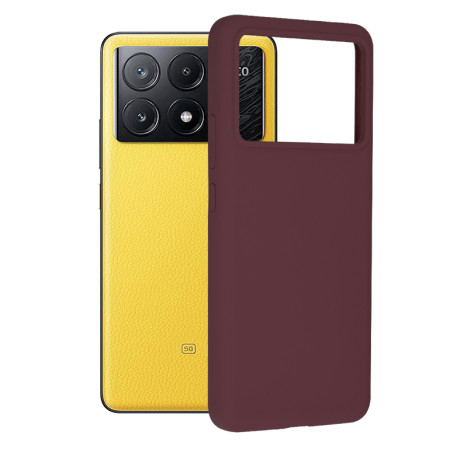 Husa de telefon compatibila Xiaomi Poco X6 Pro, Tech Microfibra, Camera Extra Pro, Plum Violet