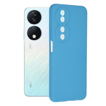 Husa de telefon compatibila Honor X7b, Tech Microfibra, Camera Extra Pro, Denim Blue