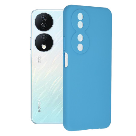 Husa de telefon compatibila Honor X7b, Tech Microfibra, Camera Extra Pro, Denim Blue
