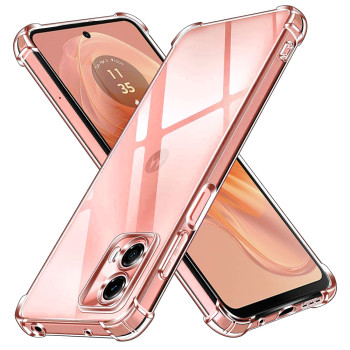Husa Antisoc compatibila Motorola Moto G04 / Moto G24, PRO AirBag, Clear