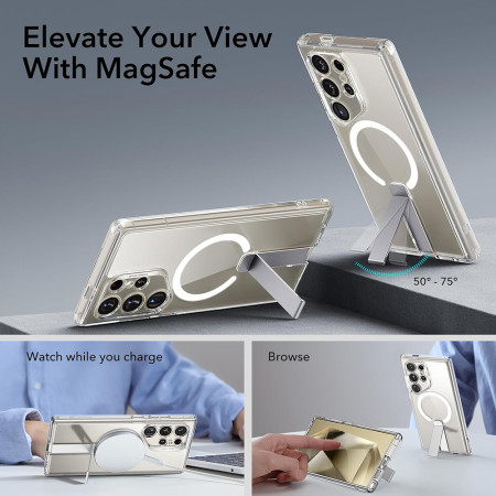 Husa pentru Samsung Galaxy S24 Ultra ESR Boost Flickstand HaloLock, Clear