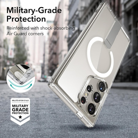 Husa pentru Samsung Galaxy S24 Ultra ESR Boost Flickstand HaloLock, Clear