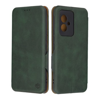 Husa tip carte pentru Honor 100, Techsuit, Inchidere Magnetica, Green
