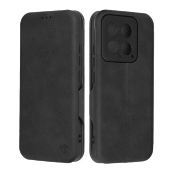 Husa tip carte pentru Xiaomi 14, Techsuit, Inchidere Magnetica, Black