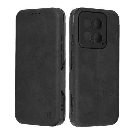 Husa tip carte pentru Xiaomi 14, Techsuit, Inchidere Magnetica, Black