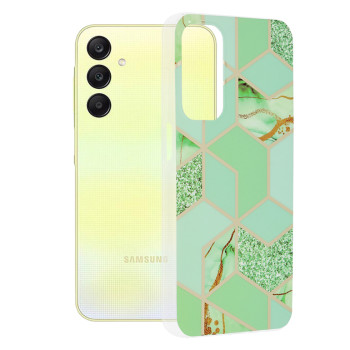 Husa compatibila Samsung Galaxy A25, Slim Series, Green Hex