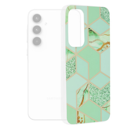 Husa compatibila Samsung Galaxy A35, Slim Series, Green Hex