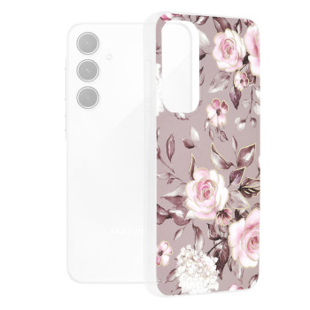 Husa compatibila Samsung Galaxy A55, Slim Series, Bloom of Ruth Gray