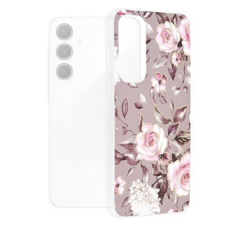 Husa compatibila Samsung Galaxy A55, Slim Series, Bloom of Ruth Gray