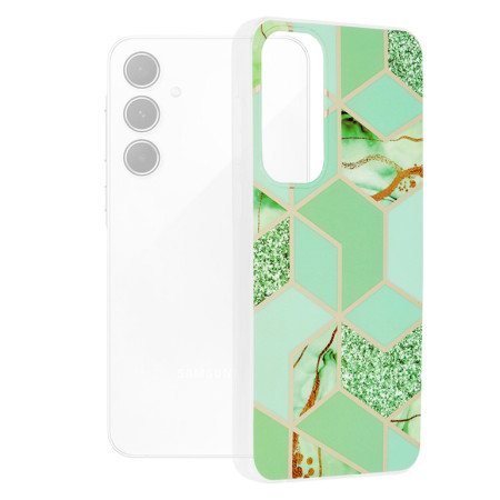 Husa compatibila Samsung Galaxy A55, Slim Series, Green Hex