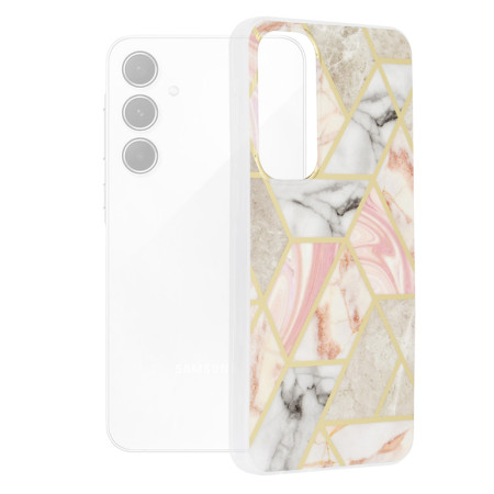Husa compatibila Samsung Galaxy A55, Slim Series, Pink Hex