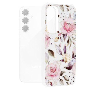 Husa compatibila Samsung Galaxy A55, Slim Series, Chloe White