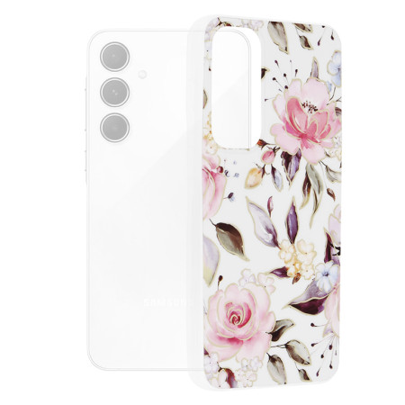 Husa compatibila Samsung Galaxy A55, Slim Series, Chloe White