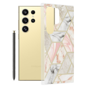 Husa compatibila Samsung Galaxy S24 Ultra, Slim Series, Pink Hex