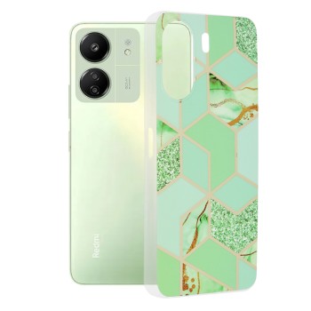 Husa compatibila Xiaomi Redmi 13C 4G / Poco C65, Slim Series, Green Hex