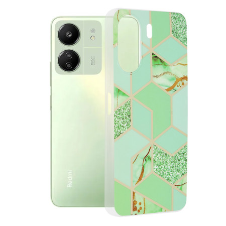 Husa compatibila Xiaomi Redmi 13C 4G / Poco C65, Slim Series, Green Hex