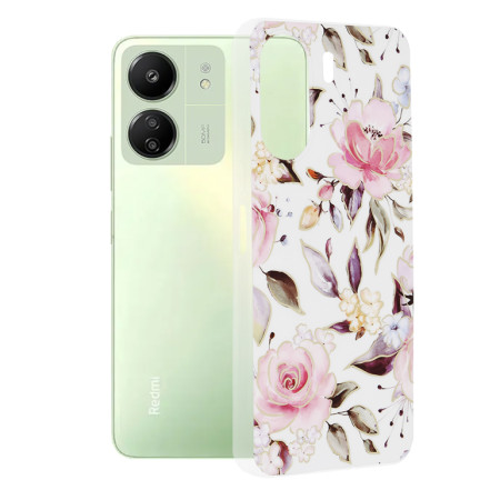 Husa compatibila Xiaomi Redmi 13C 4G / Poco C65, Slim Series, Chloe White