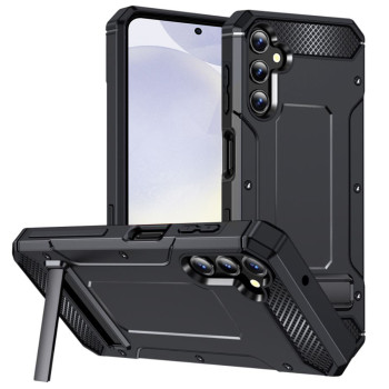 Husa Antisoc pentru Samsung Galaxy S24, Kickstand, Black
