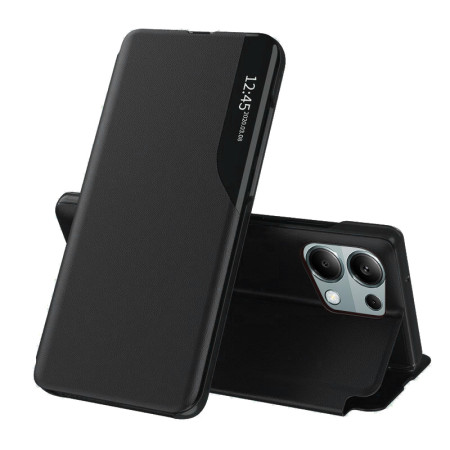 Husa Tip Carte compatibila Xiaomi Redmi Note 13 Pro 4G / Poco M6 Pro 4G, Stand View, Black