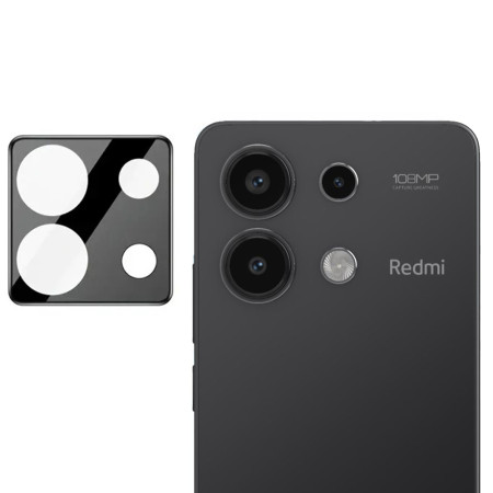 Folie Camera pentru Xiaomi Redmi Note 13 4G, 9H Anti Explozie Securizata, Negru