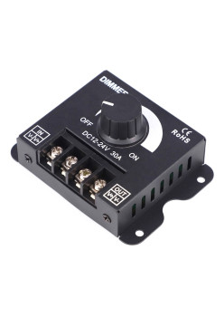 Dimmer LED cu reglaj manual, 12V - 24V, 360W - 720W, 30A