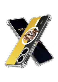 Husa Antisoc pentru Xiaomi Poco X7 Pro - AirBag Magsafe, Colțuri Ranforsate - Dog Bow