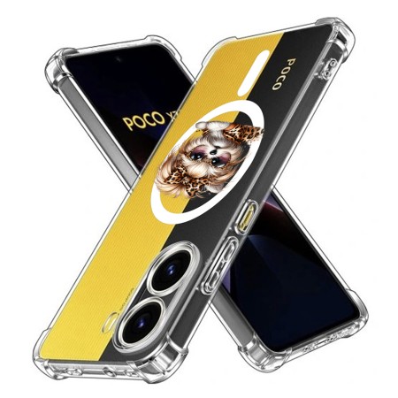 Husa Antisoc pentru Xiaomi Poco X7 Pro - AirBag Magsafe, Colțuri Ranforsate - Dog Bow