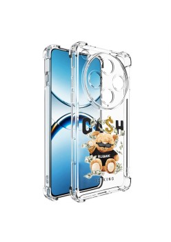 Husa Antisoc pentru Oppo Find X8 Pro, AirBag PRO, Clear, Cash is king  