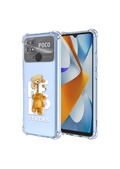 Husa Antisoc pentru Xiaomi Poco C40, AirBag PRO, Clear, Help Others