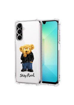 Husa Antisoc pentru Samsung Galaxy A26, AirBag PRO, Clear, Stay Real