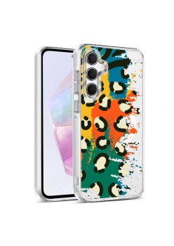 Husa pentru Samsung Galaxy A16, Atasare Magnetica, MagSafe, Pattern Skin 49, Clear