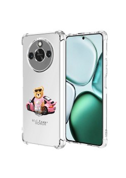 Husa Antisoc pentru Honor X9c Smart, AirBag PRO, Transparent, Girl Power