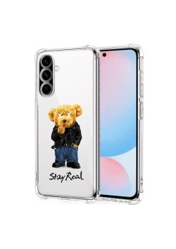 Husa Antisoc pentru Samsung Galaxy A56, AirBag PRO, Clear, Stay Real