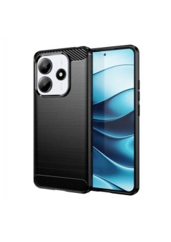 Husa Carbon pentru Xiaomi Redmi Note 14 4G, Tech Protects, Black
