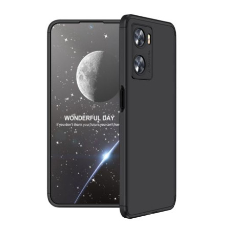 Husa 360 compatibila Oppo A57/A57s, Fata Spate si Folie Protectie Inclusa, Negru