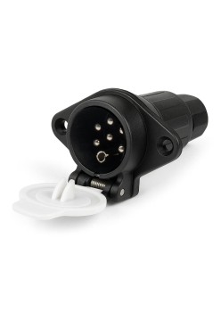 Priza Remorca 7 PIN Tip S, 24V, Compatibila TIR si Camion, Carcasa Plastic Rezistenta, Conector Electric Universal