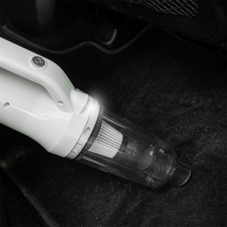 Aspirator Auto 12V Fara Sac, Filtru HEPA Lavabil, 60W, Putere de Absorbtie 5kPa, Compact si Portabil
