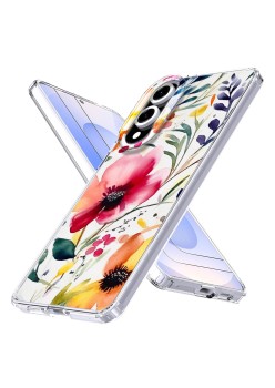 Husa pentru Samsung Galaxy S25 Edge, Atasare Magnetica, MagSafe, Model Floral 5
