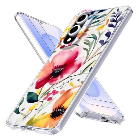 Husa pentru Samsung Galaxy S25 Edge, Atasare Magnetica, MagSafe, Model Floral 5