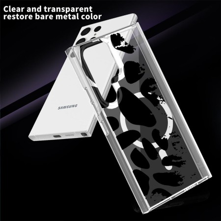 Husa pentru Samsung Galaxy S25 Ultra, Atasare Magnetica, MagSafe, Pattern Skin 08, Clear