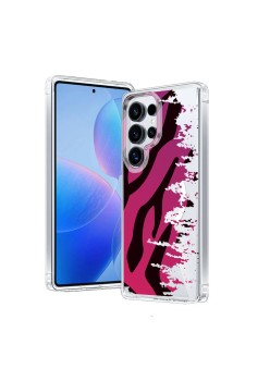 Husa pentru Samsung Galaxy S24 Ultra, Atasare Magnetica, MagSafe, Pattern Skin 25, Clear