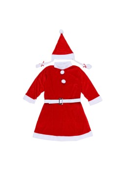 Costum Craciunita pentru Fata, varsta 10-12 ani, 3 piese, Catifea