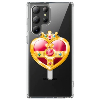 Husa personalizata Samsung Galaxy S24 Ultra, MagSafe Atasare Magnetica, Princess Heart