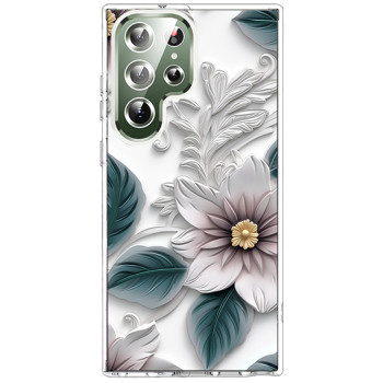 Husa personalizata pentru Samsung Galaxy S23 Ultra, MagSafe Atasare Magnetica, 3D Flower Medley 16