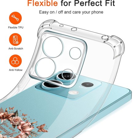 Husa Antisoc pentru Xiaomi Redmi Note 14S - AirBag TPU, Colțuri Ranforsate - You Are Enough