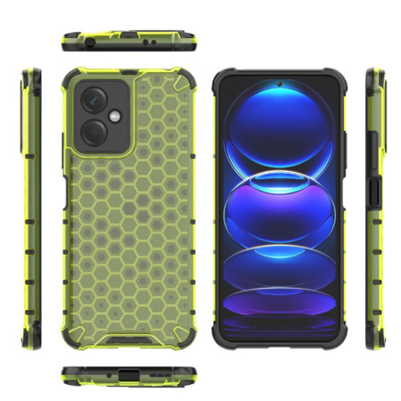 Husa antisoc compatibila Xiaomi Redmi Note 12, Honeycomb AirBag, Verde