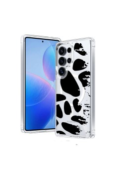 Husa pentru Samsung Galaxy S24 Ultra, Atasare Magnetica, MagSafe, Pattern Skin 08, Clear
